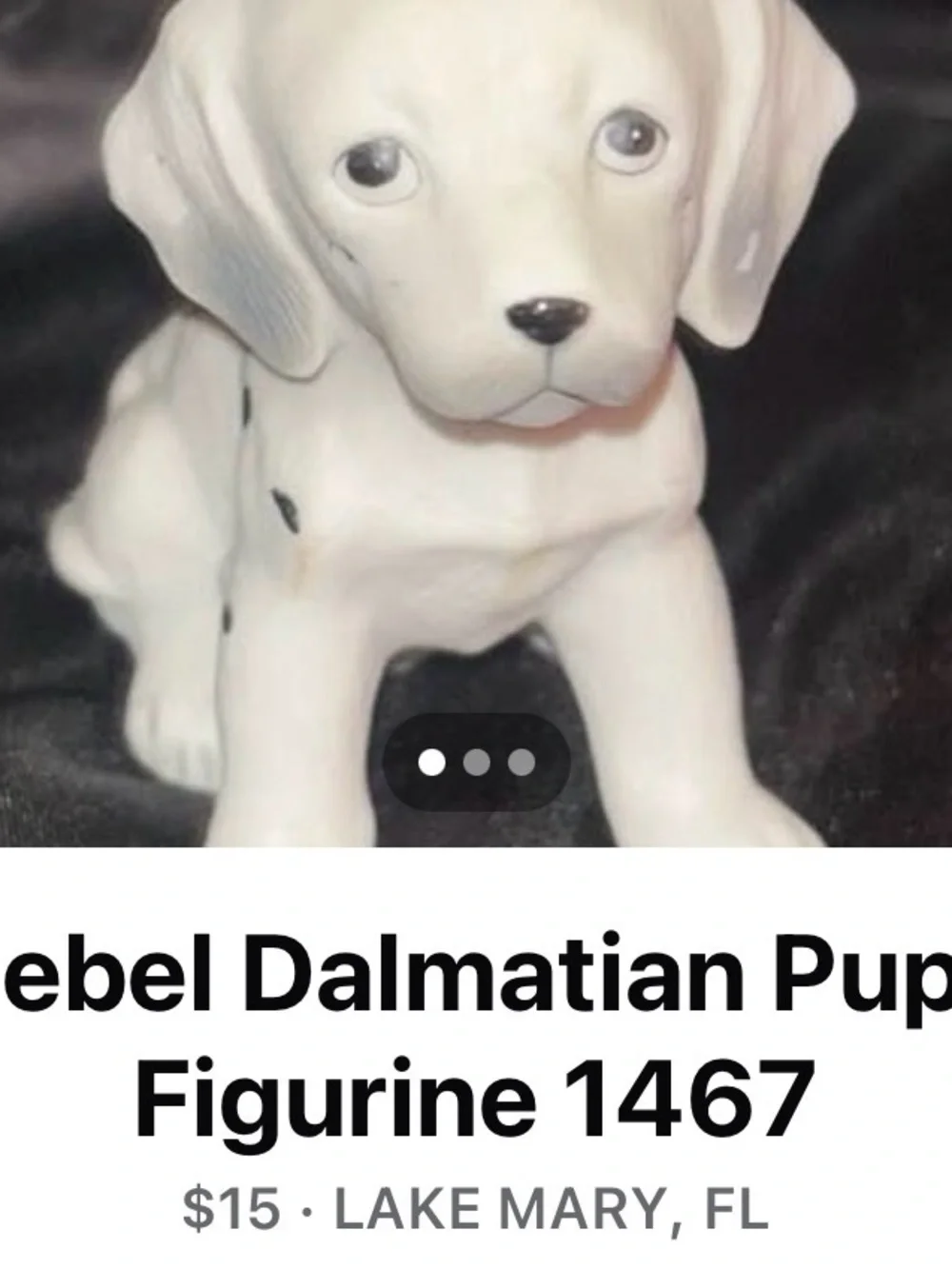Goebel White Dog Figurine Decorative Pet Statue - Unbranded